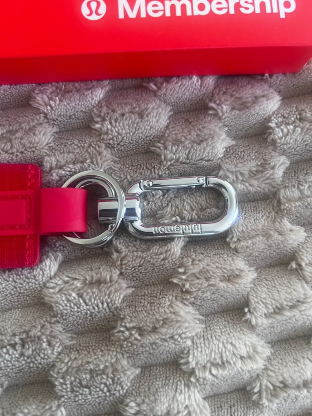 Lululemon Membership Collection Key Charm Red - Picture 5 of 5